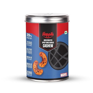 Happilo Marvel Dr. Strange Edition Oven Roasted Cashews Spicy Chilly Garlic 150g, Rich in Fiber and Antioxidant, 20% Protein